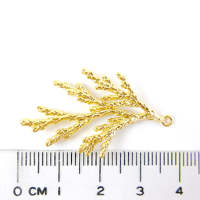 銅鍍霧金色單孔松枝