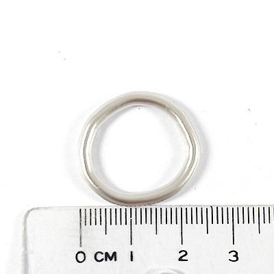 銅鍍霧銀色不規則圓形