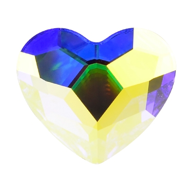 6mm愛心平底鑽-白彩