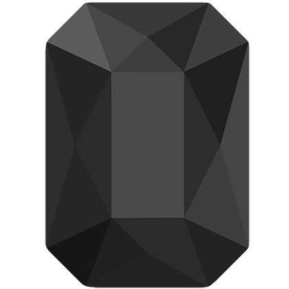 8x5.5mm翡翠切割平底鑽-黑色