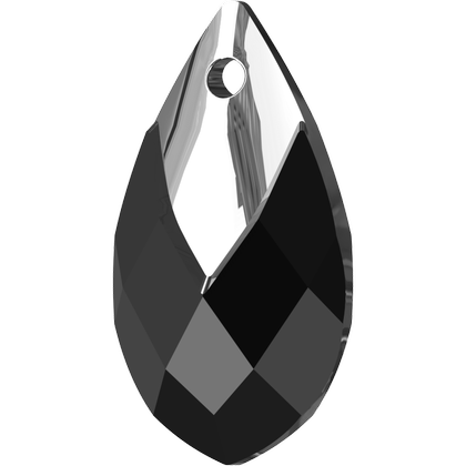 18MM金屬蓋梨形-黑色