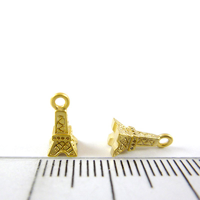 銅鍍霧金色單孔艾菲爾鐵塔-9mm