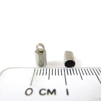不銹鋼單孔皮繩頭-3.5mm