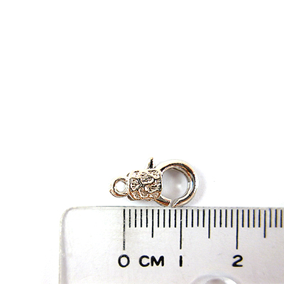 銅鍍正白K色單孔手銬形扣頭