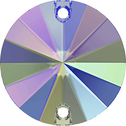 12mm雙孔平底圓形-紫綠光