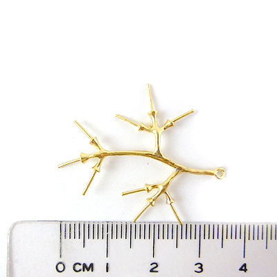 銅鍍霧金色單孔樹枝