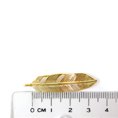 銅鍍霧金色單孔破洞葉子