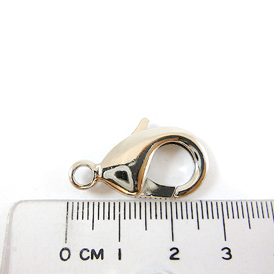 銅鍍正白K色問字鉤-28mm