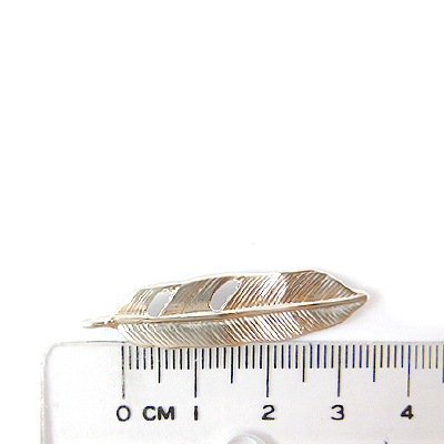 銅鍍霧銀色單孔破洞葉子