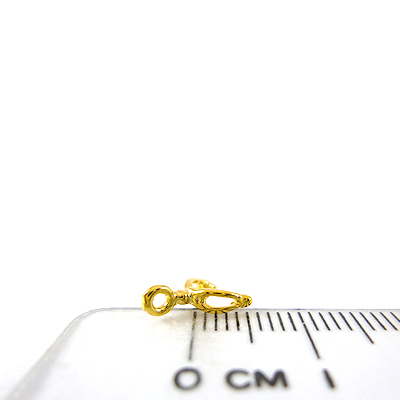 金色中空葉形夾頭-5mm