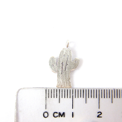 銅鍍霧銀色單孔仙人掌