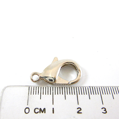 銅鍍正白K色問字鉤-23mm