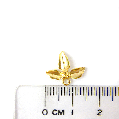 銅鍍霧金色單孔聖誕紅