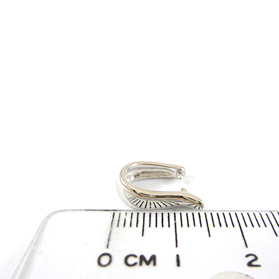 銅鍍正白K色馬蹄形夾頭