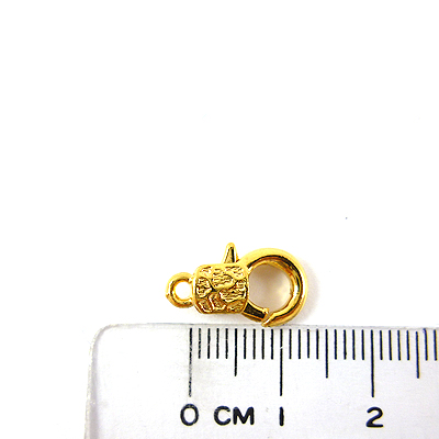 銅鍍金色單孔手銬形扣頭