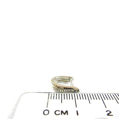 銅鍍正白K色馬蹄形夾頭-10mm