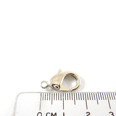 銅鍍正白K色問字鉤-18mm