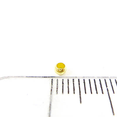 銅鍍正白K色擋珠-2.5mm