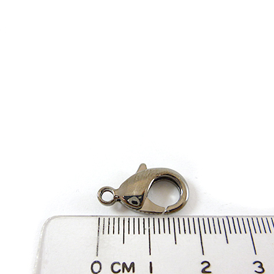 銅鍍黑金色問字鉤-18mm