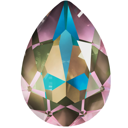 14×10mm尖底水滴-軍綠閃彩