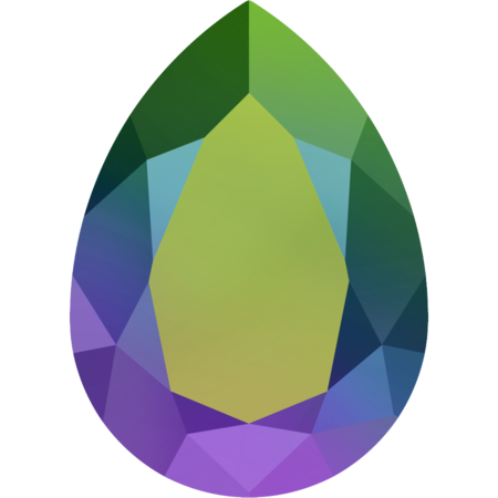 8×6mm尖底水滴-幻彩墨綠