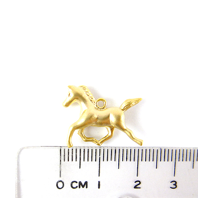 銅鍍霧金色單孔奔馳馬