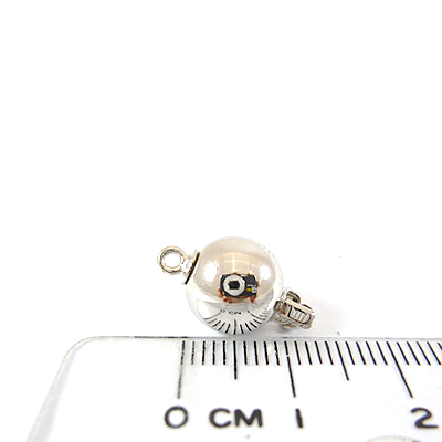 銅鍍正白K色單孔圓球扣頭