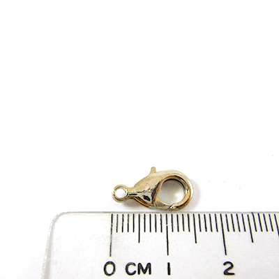 銅鍍正白K色問字鉤-15mm