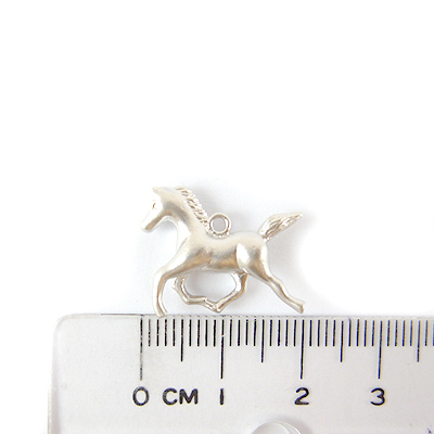 銅鍍霧銀色單孔奔馳馬