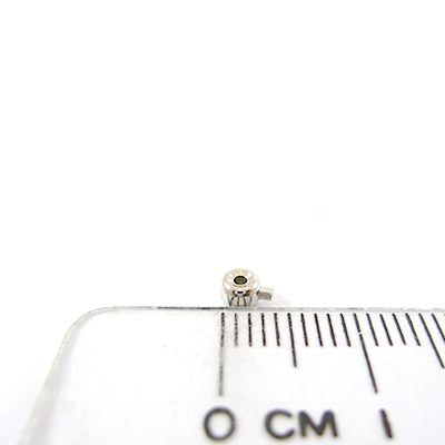 銅鍍正白K色壓入式擋珠