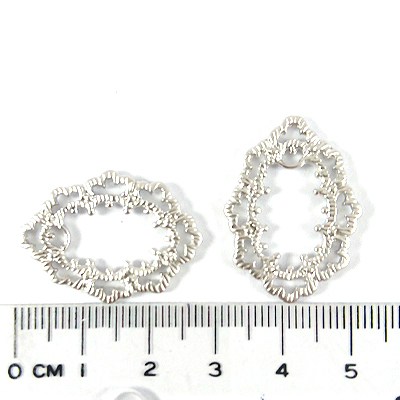 霧銀色中空橢圓雲狀紋