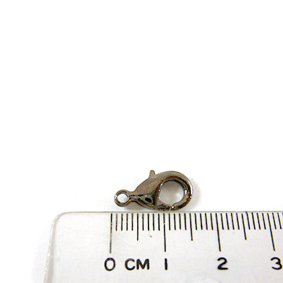 銅鍍黑金色問字鉤-15mm