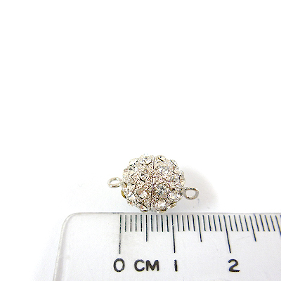 銅鍍白K色單孔日製橢圓鑽扣