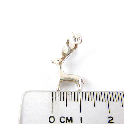 銅鍍霧銀色單孔大角麋鹿