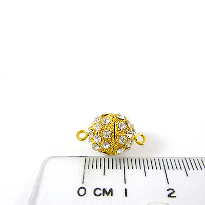 銅鍍金色單孔日製橢圓鑽扣