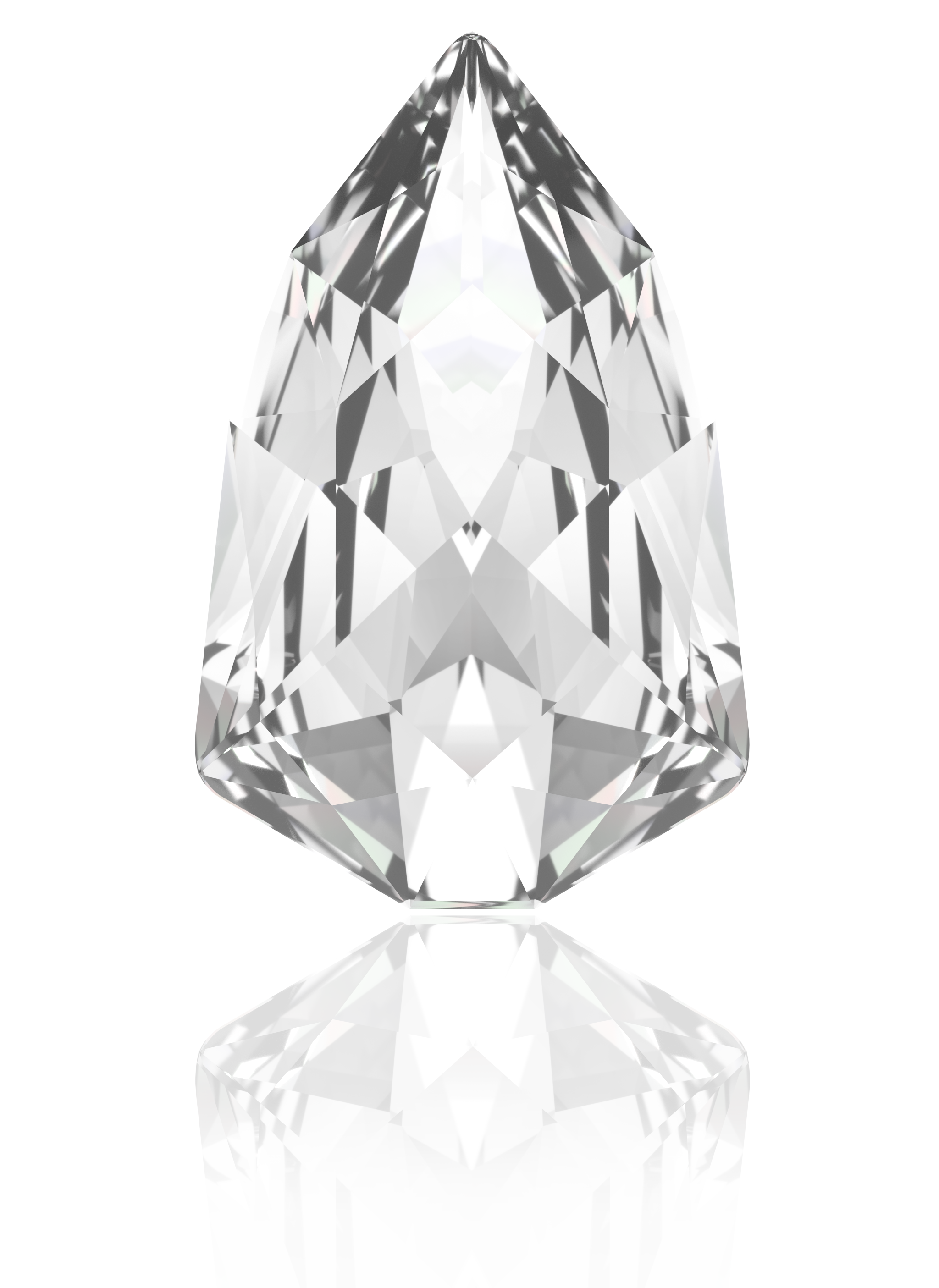 7.8x4.9mm修長閃亮三角-白色