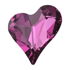 6×5.3mm永恆之心花式石-深玫紅