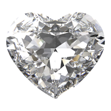 6×5.3mm永恆之心花式石-白色