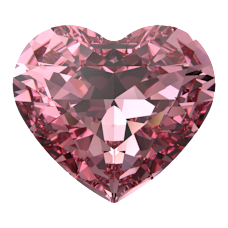 10×8.8mm永恆之心花式石-淺粉紅