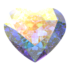 10×8.8mm永恆之心花式石-白彩