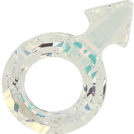 30×19mm男性符號-透白彩