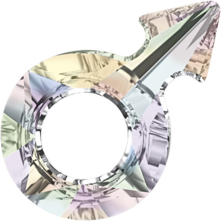 30×19mm男性符號-白彩