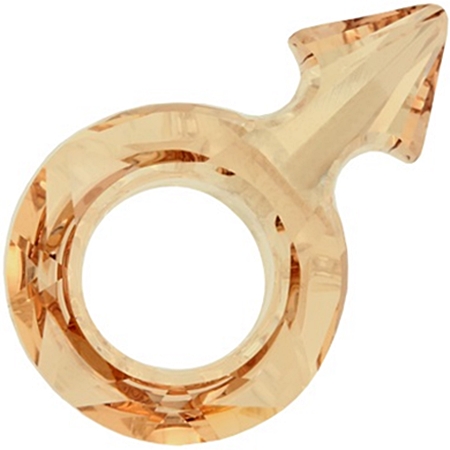 30×19mm男性符號-透影子金