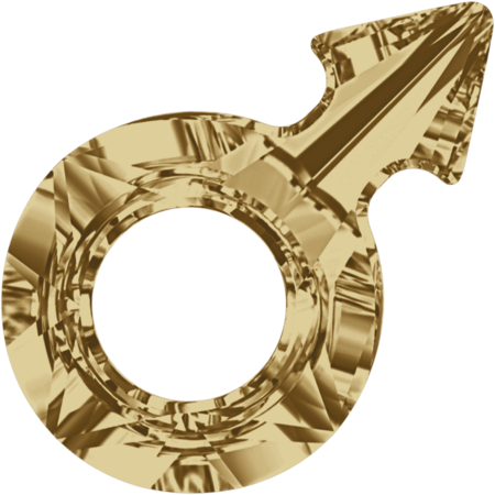 30×19mm男性符號-影子金