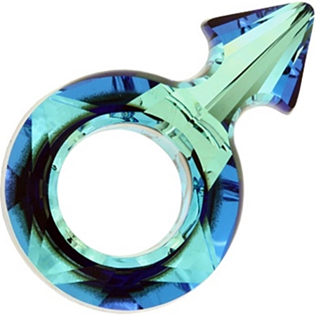 30×19mm男性符號-海洋之心塗層