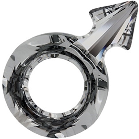 30×19mm男性符號-透影色夜影