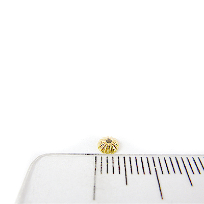 銅鍍金色圓貝形花帽