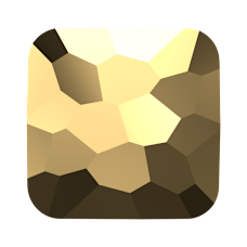 8mm奇幻正方形切割串珠-黃金色