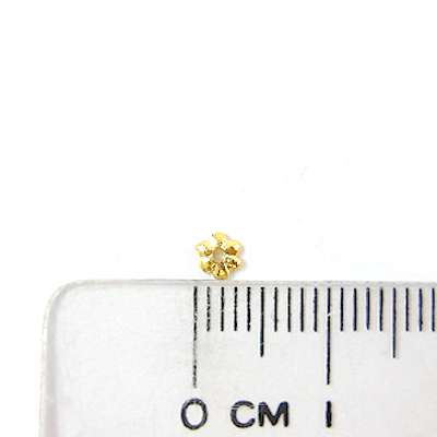 銅鍍金色六瓣花