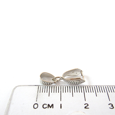 銅鍍白K色水滴夾頭附鍊頭